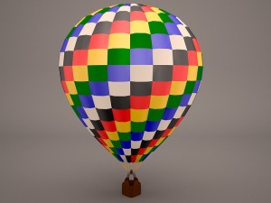 hot air balloon Modelo 3D