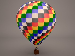 hot air balloon Modelo 3D