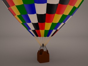 hot air balloon Modelo 3D