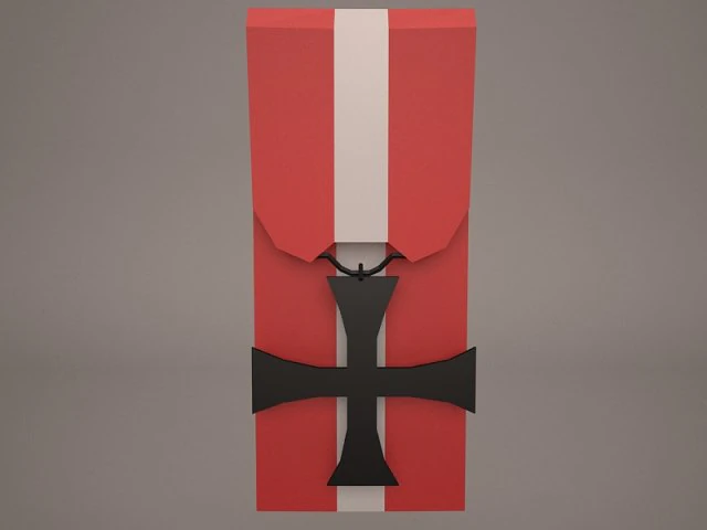 iron cross medal 3D Model .c4d .max .obj .3ds .fbx .stl .blend