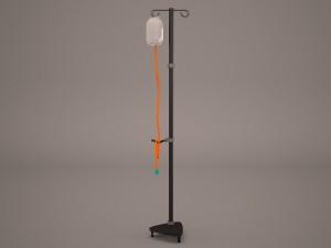 hospital iv stand 3D Model