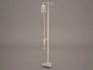 hospital iv stand 3D Model