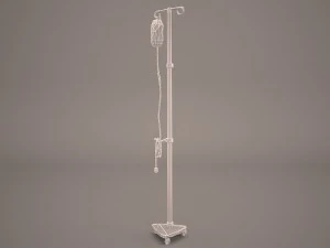 hospital iv stand 3D Model