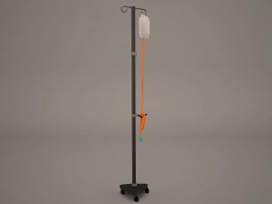 hospital iv stand 3D Model