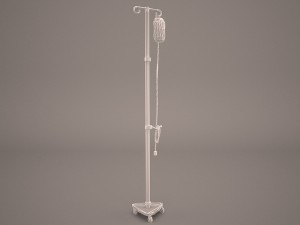 hospital iv stand Modelo 3D