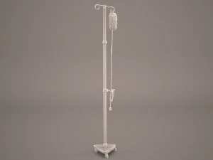 hospital iv stand 3D Model