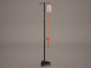 hospital iv stand Modelo 3D