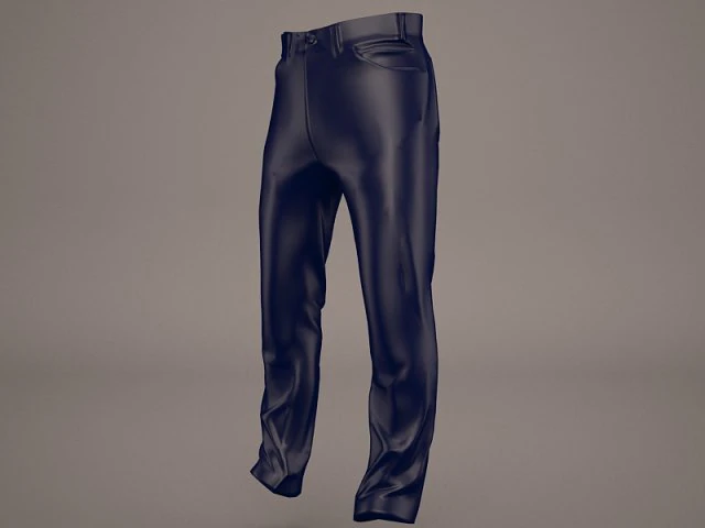 blue jeans 3D Model .c4d .max .obj .3ds .fbx .stl .blend