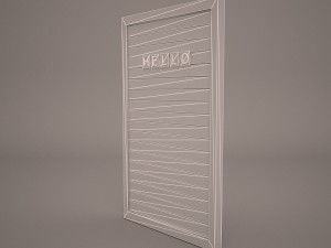 letter board sign Modelo 3D