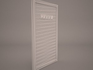 letter board sign Modelo 3D