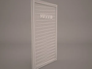 letter board sign 3D Model