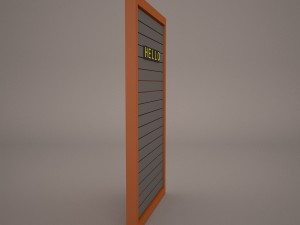 letter board sign Modelo 3D