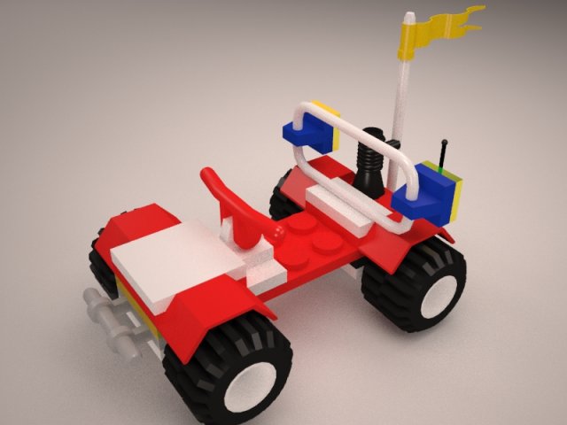 lego car Model 3D .c4d .max .obj .3ds .fbx .stl .blend 