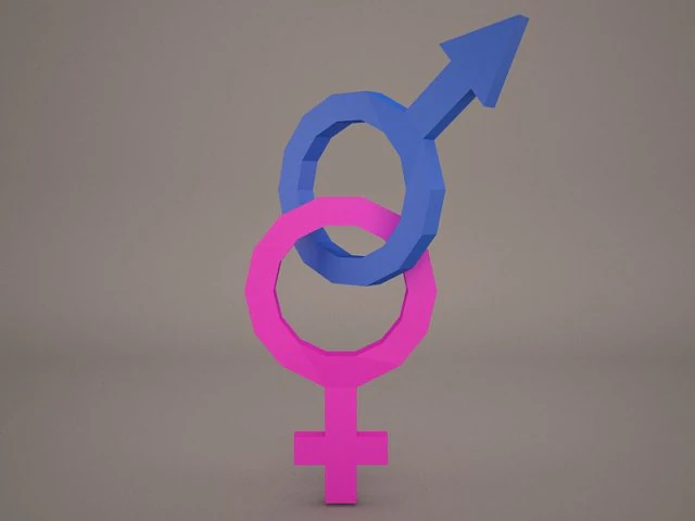 gender symbol 3D Model .c4d .max .obj .3ds .fbx .stl .blend 