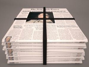 newspaper 3D 모델
