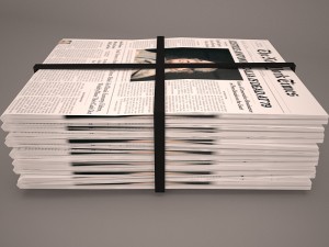 newspaper 3D 모델