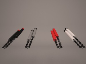 nunchucks Modelo 3D