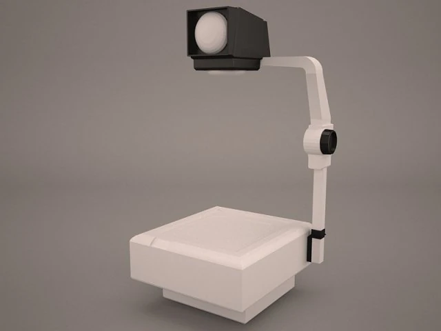overhead projector 3D Model .c4d .max .obj .3ds .fbx .stl .blend 
