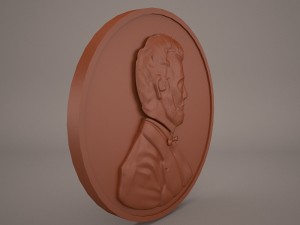 us penny 3D Model