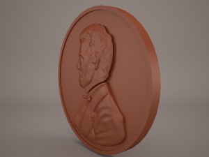 us penny 3D Model