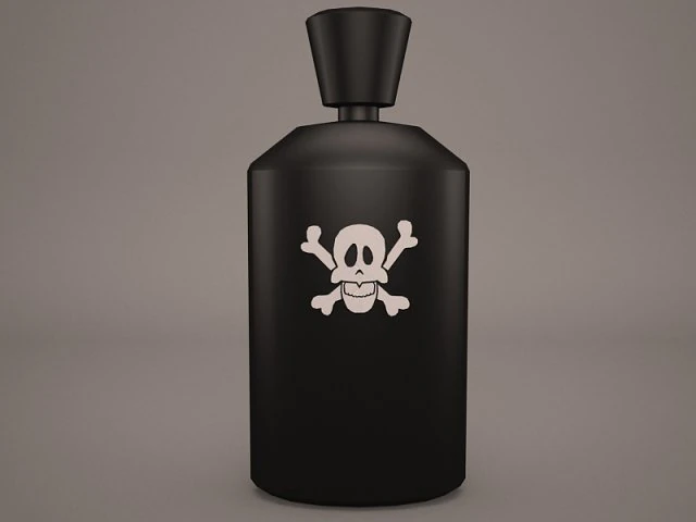 poison bottles 3D Model .c4d .max .obj .3ds .fbx .stl .blend 