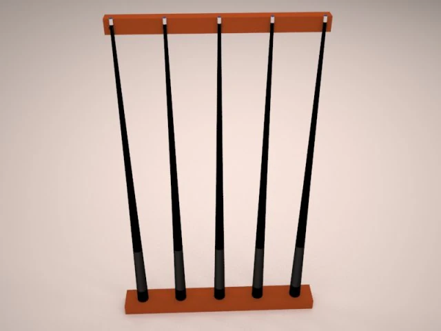 pool rack 3D Model .c4d .max .obj .3ds .fbx .stl .blend 