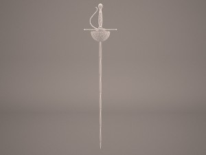 rapier sword 3D 모델