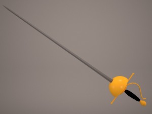 rapier sword 3D 모델