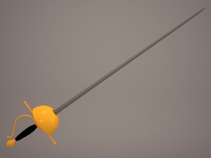rapier sword 3D 모델