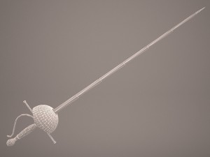 rapier sword 3D 모델