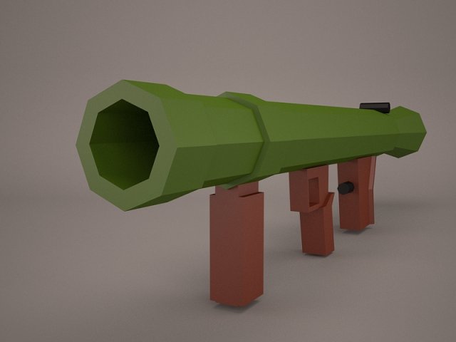 recoilless 3Dモデル .c4d .max .obj .3ds .fbx .stl .blend 