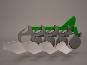 plough reversible hydraulic Modèle 3D