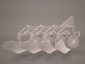 plough reversible hydraulic Modèle 3D