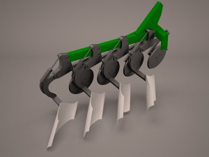 plough reversible hydraulic Modèle 3D