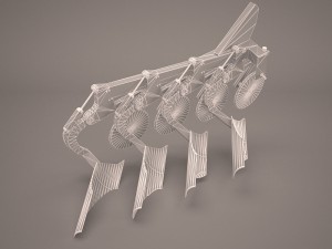 plough reversible hydraulic Modèle 3D