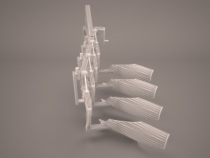 plough reversible hydraulic Modèle 3D