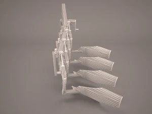 plough reversible hydraulic 3D Model