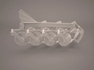 plough reversible hydraulic 3D Model