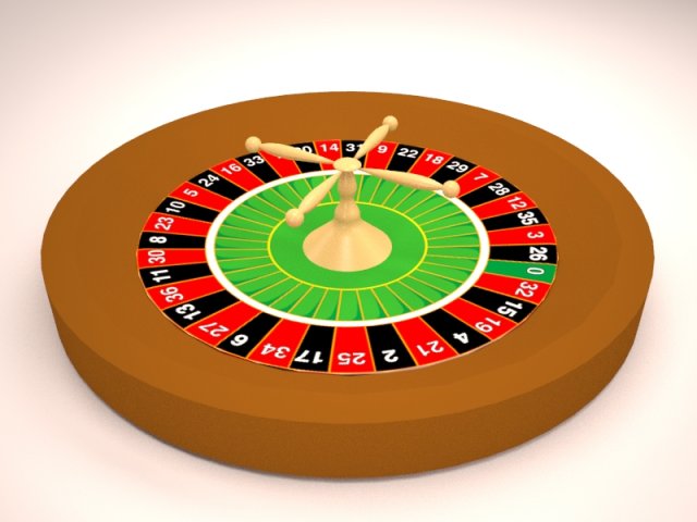 casino roulette wheel Modello 3D .c4d .max .obj .3ds .fbx .stl .blend 
