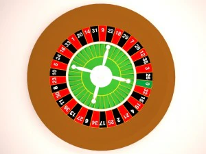 casino roulette wheel 3D Model