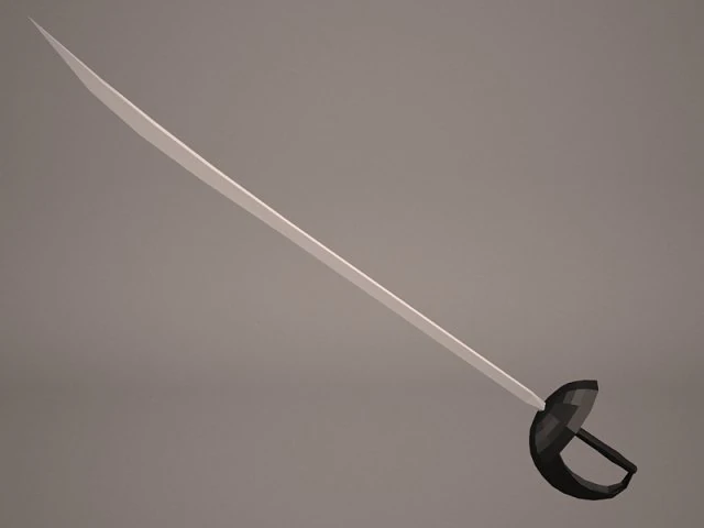 sword saber 3D Model .c4d .max .obj .3ds .fbx .stl .blend 