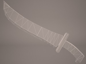 sword saber 1 3D-Modell