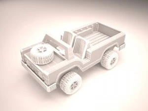safari car truck 3D Model