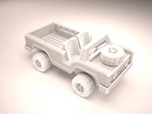 safari car truck 3D Model