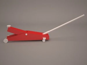 Service-Wagenheber 3D Modell