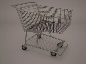 keranjang belanja Model 3D