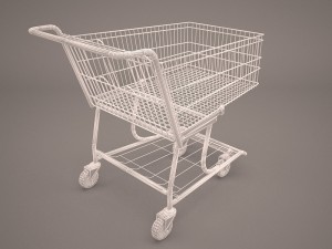 shopping cart 3D Model