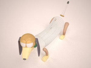 slink dog 3D Model