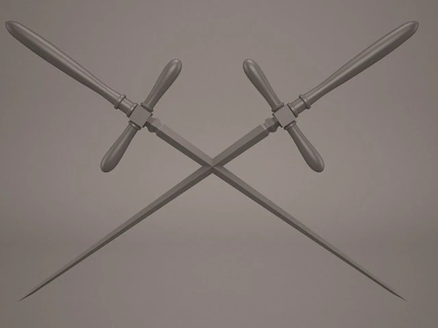 stiletto 3D Model .c4d .max .obj .3ds .fbx .stl .blend 