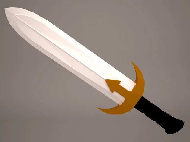 sword 9 3D Model .c4d .max .obj .3ds .fbx .stl .blend